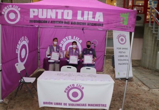 O Concello de Brión estrea un “Punto Lila” na Romaría de Santa Minia por unhas festas libres de violencia machista